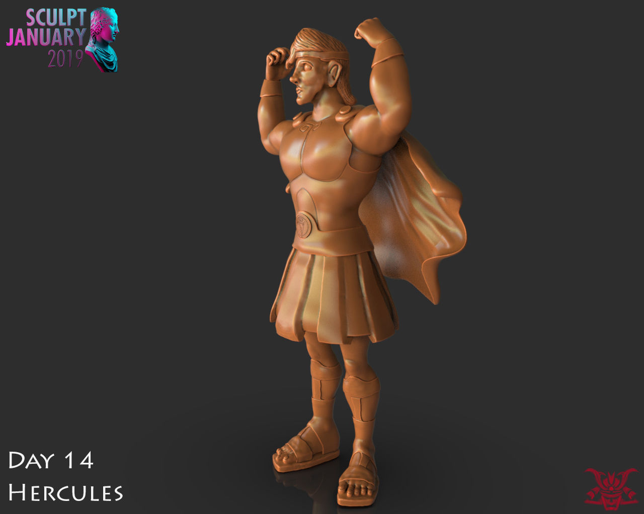 Hercules Timelapse and Model 3D print model_1