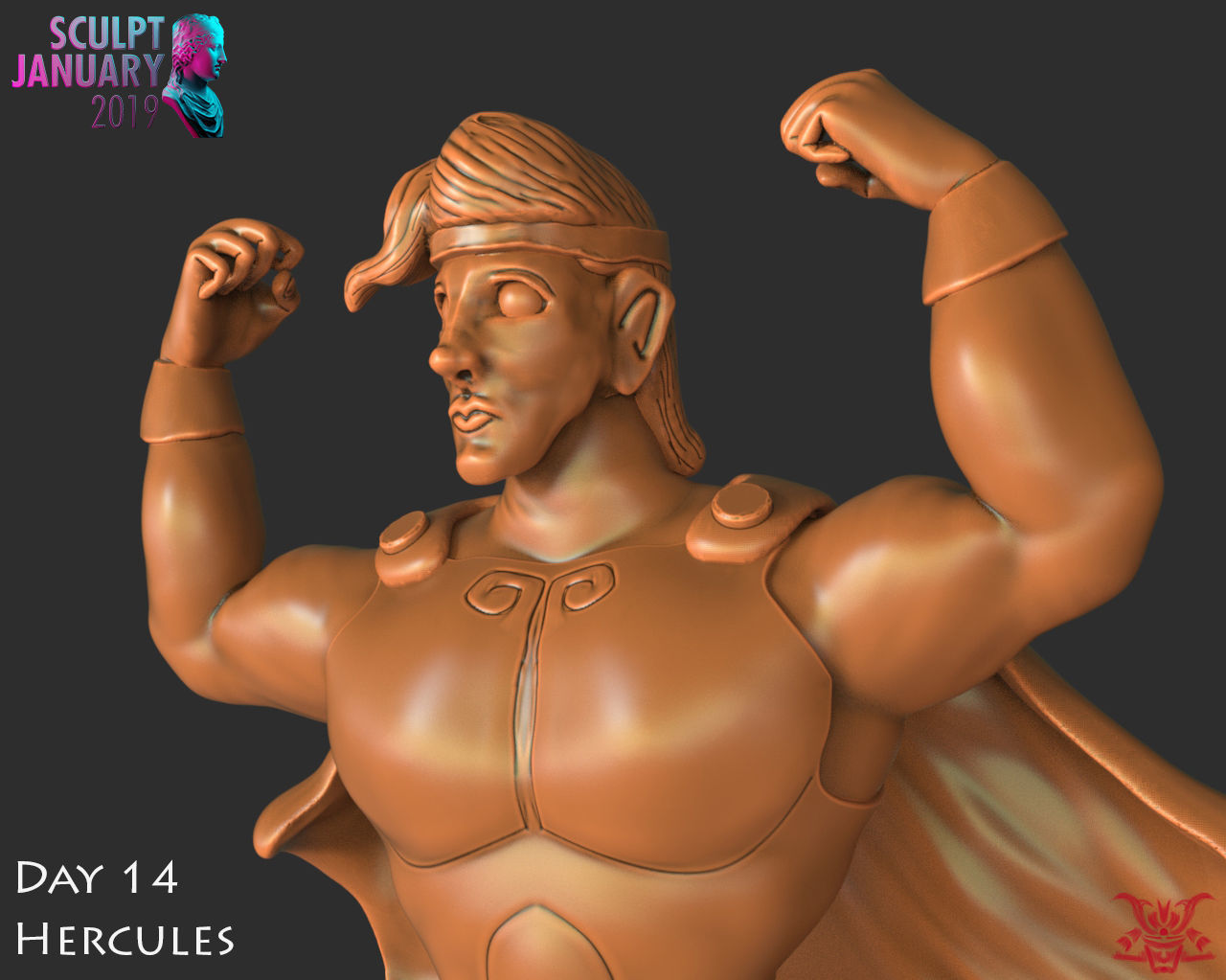 Hercules Timelapse and Model 3D print model_9