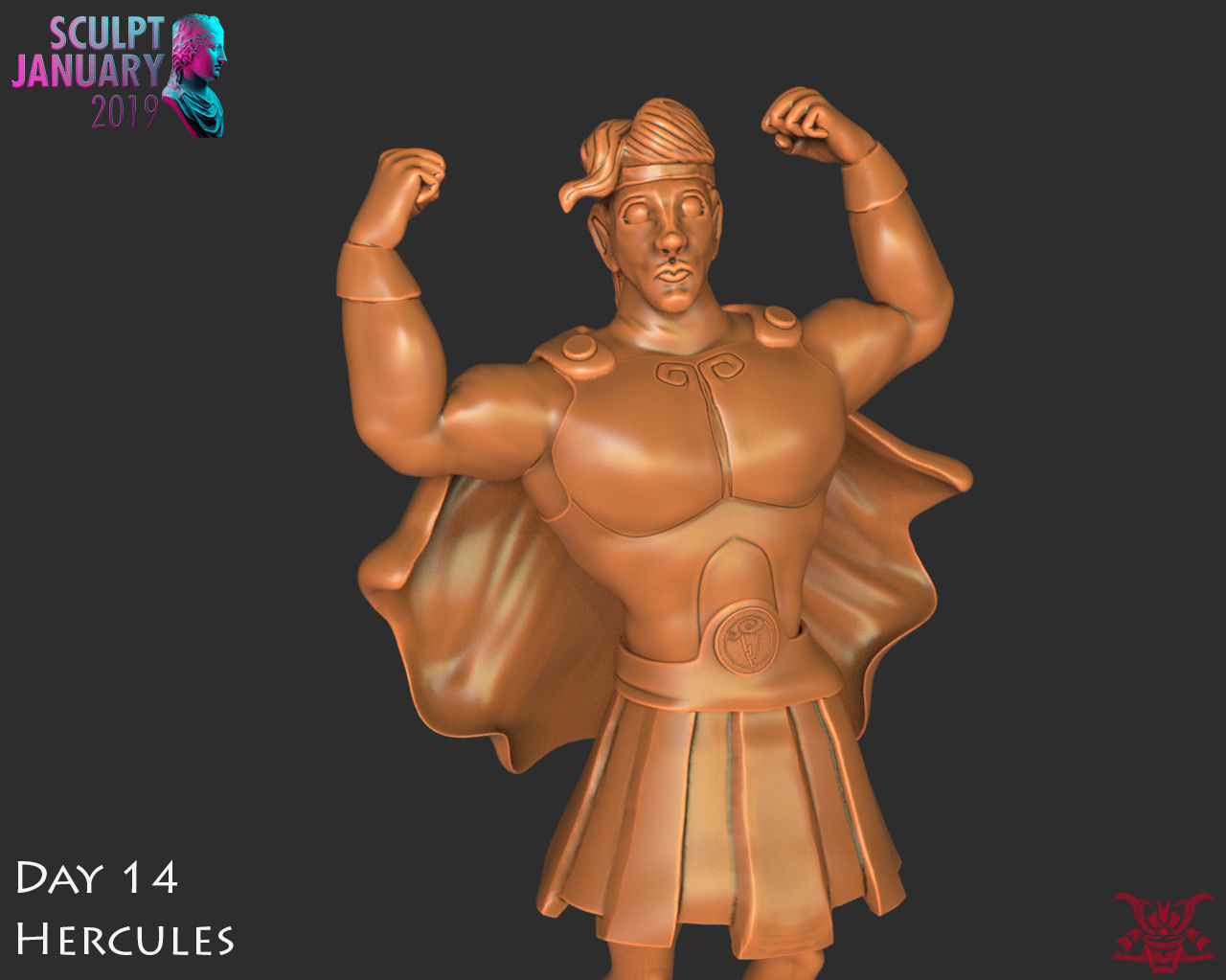 Hercules Timelapse and Model 3D print model_4