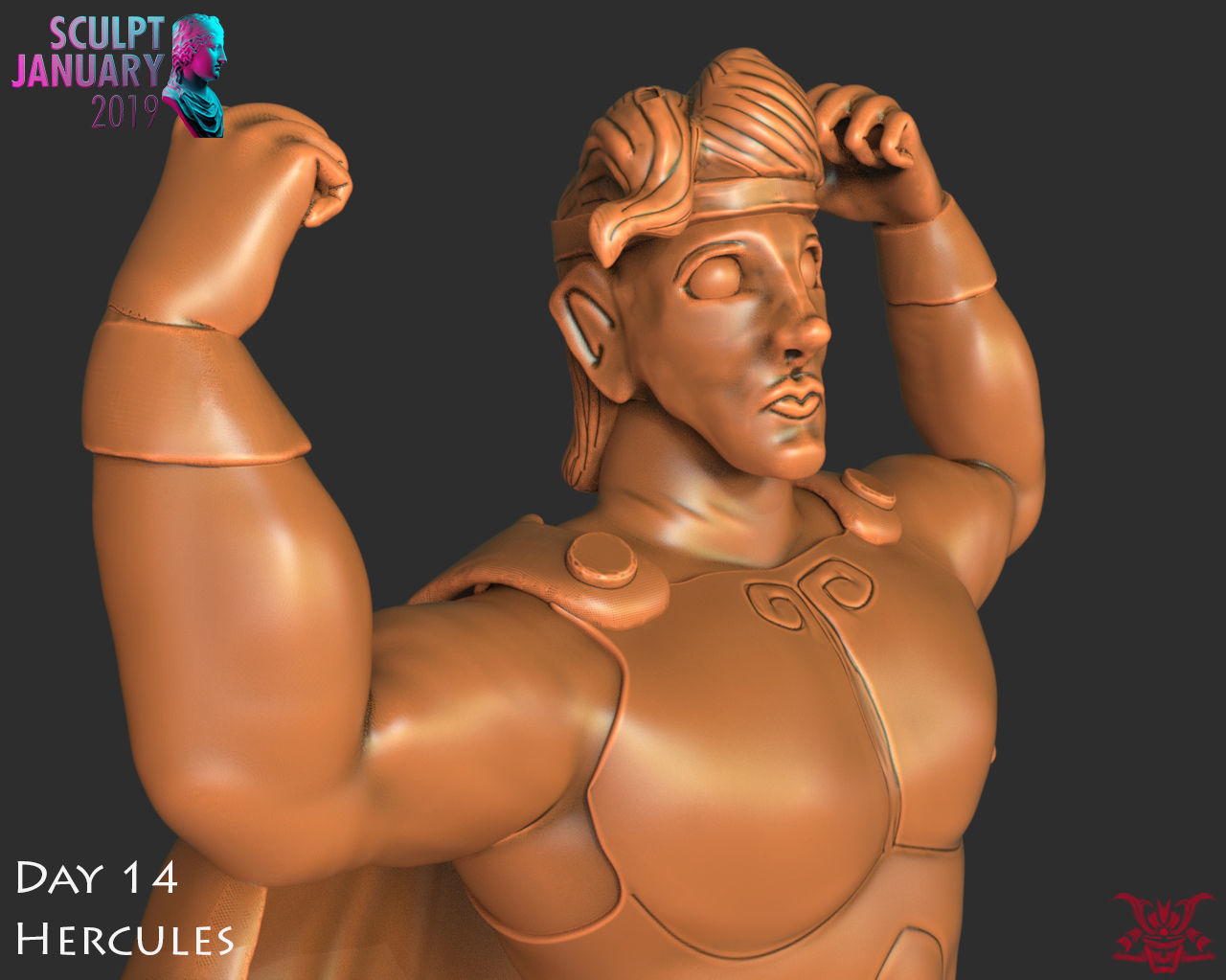 Hercules Timelapse and Model 3D print model_10
