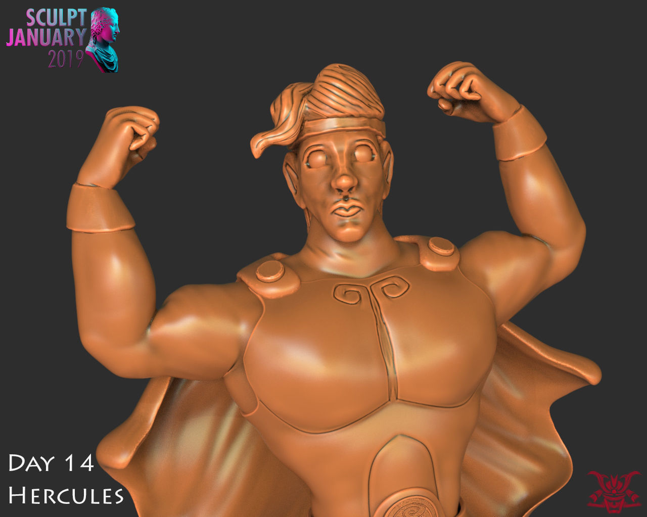 Hercules Timelapse and Model 3D print model_8