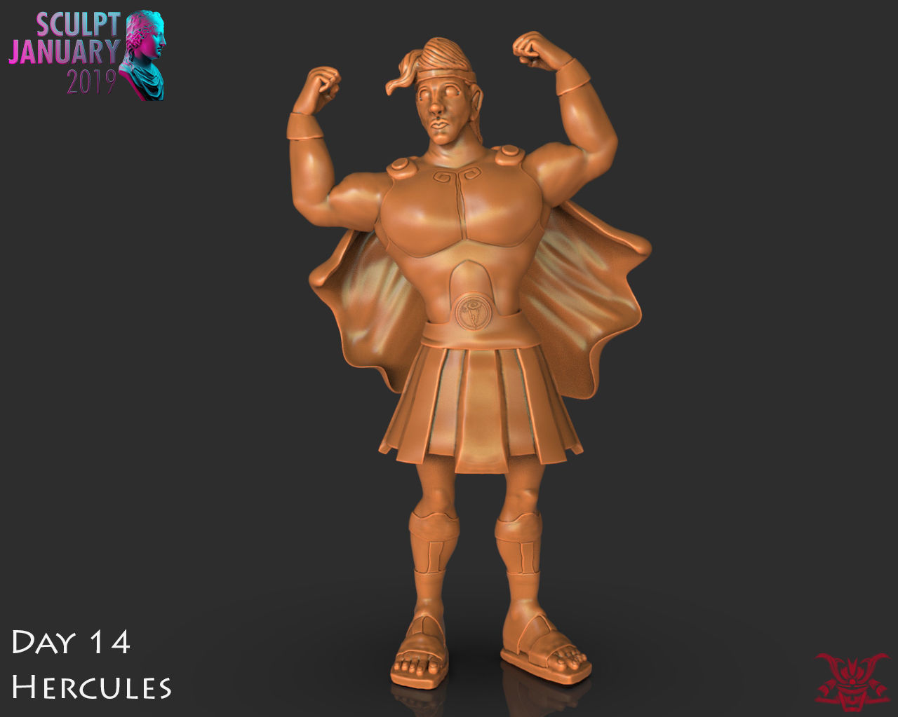 Hercules Timelapse and Model 3D print model_2