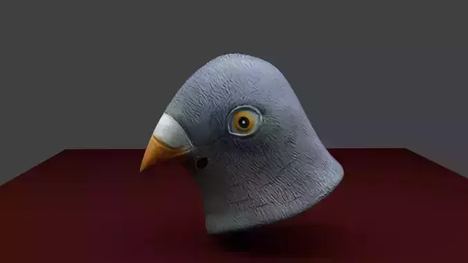 Pigeon Mask Low-poly 3D model