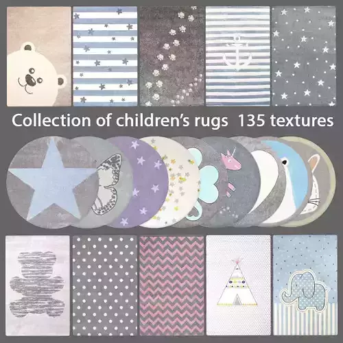 Kids rug 135 textures 