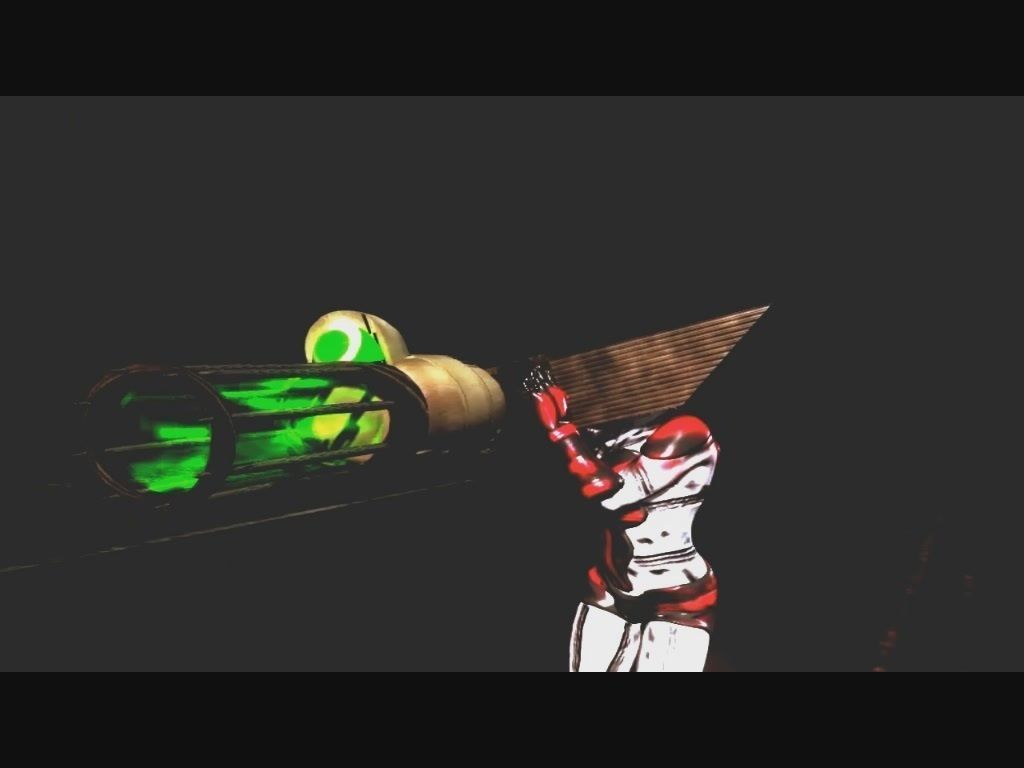 Green Eye Cyclops Laser Cannon Low-poly 3D model_46