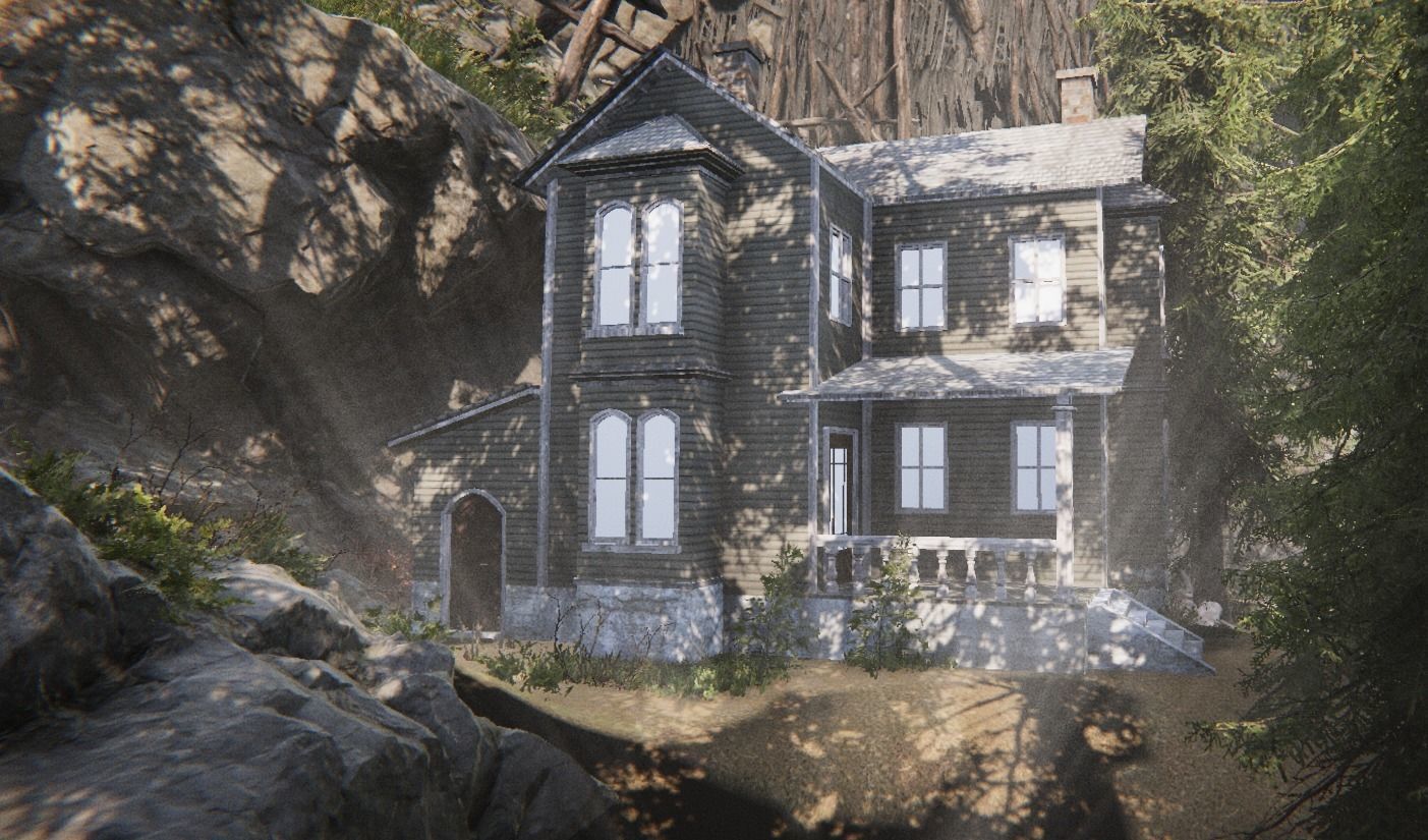 Old House Low-Poly 3D Model Free low-poly 3D model_3