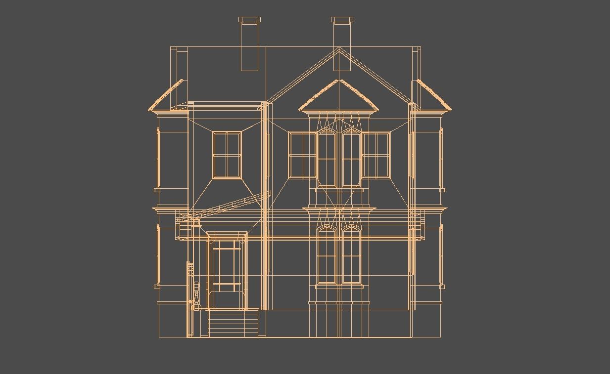 Old House Low-Poly 3D Model Free low-poly 3D model_10