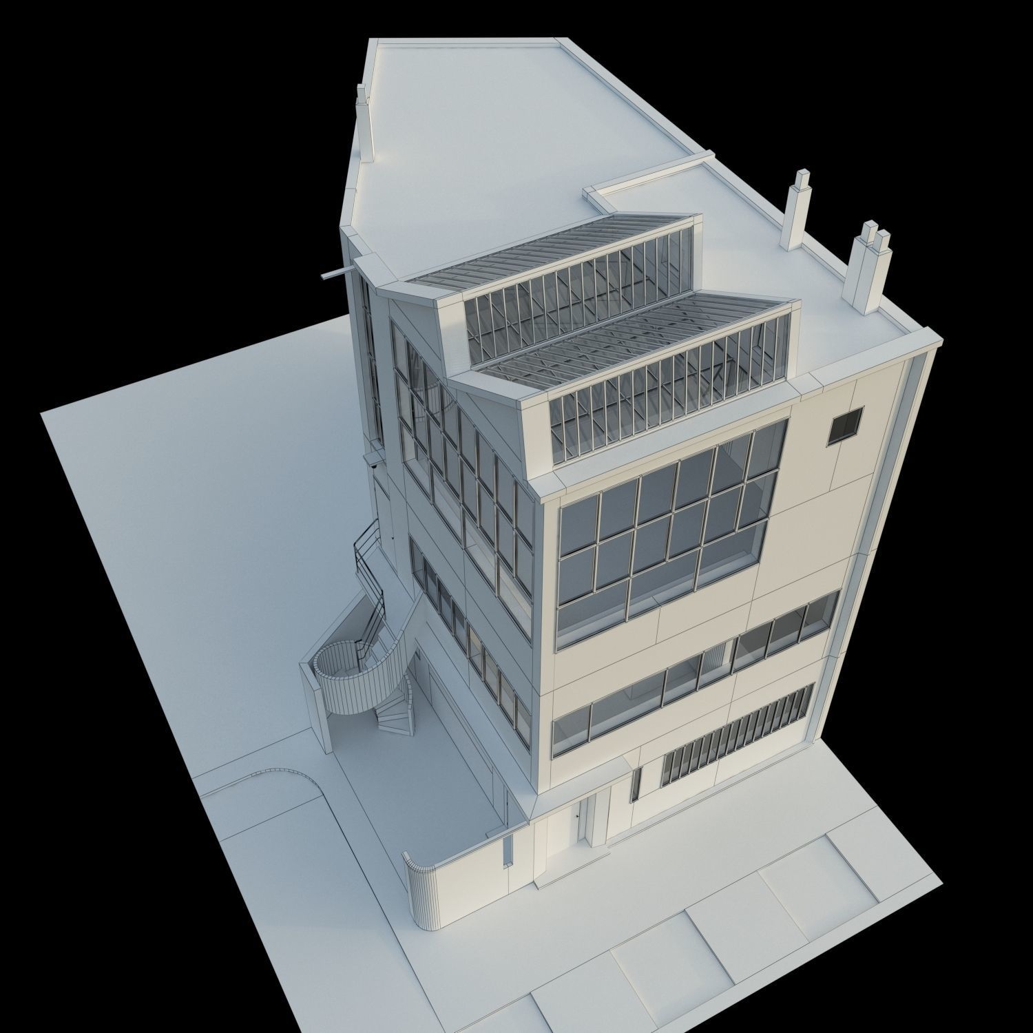 1922y Maison atelier Ozenfant 3D model_4