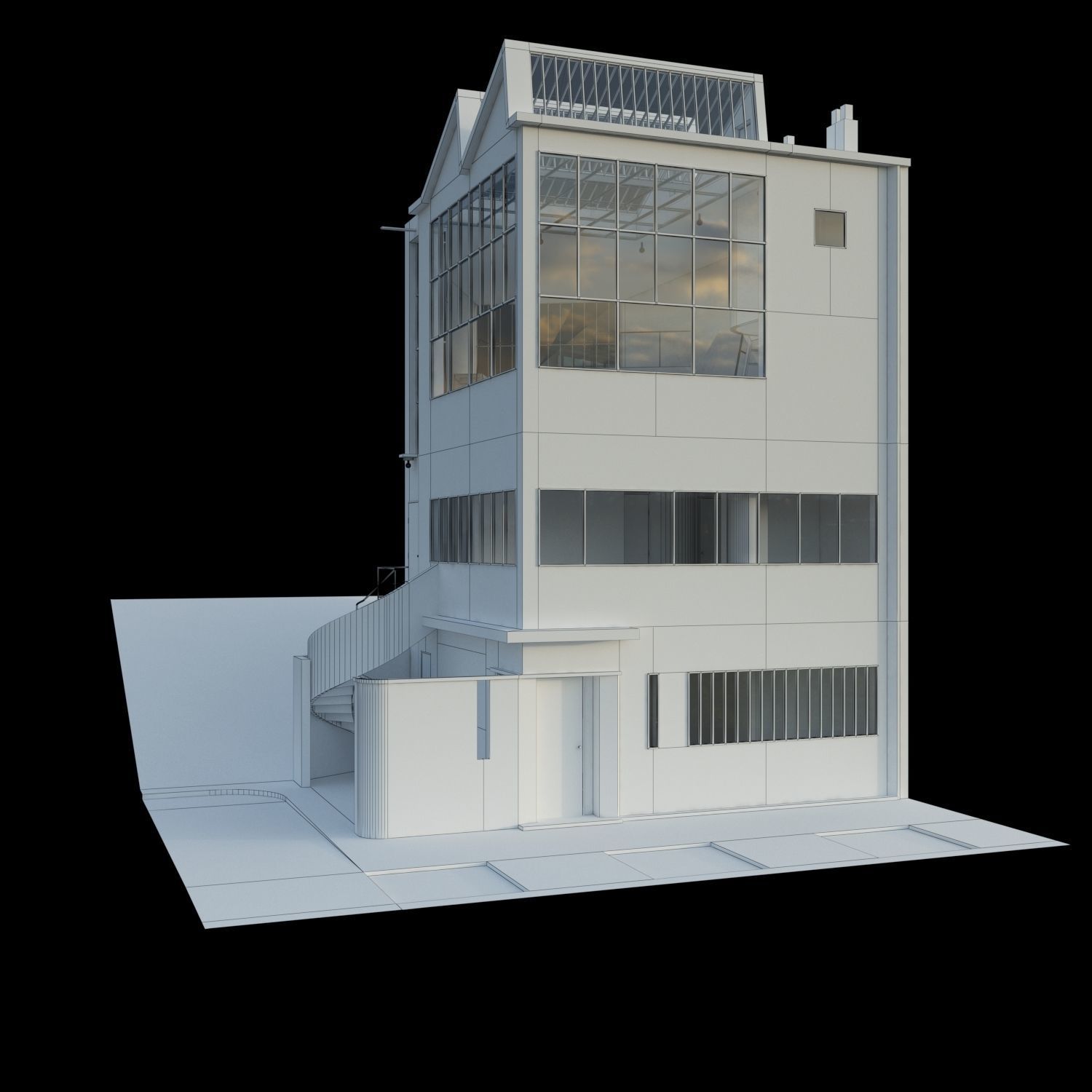 1922y Maison atelier Ozenfant 3D model_1