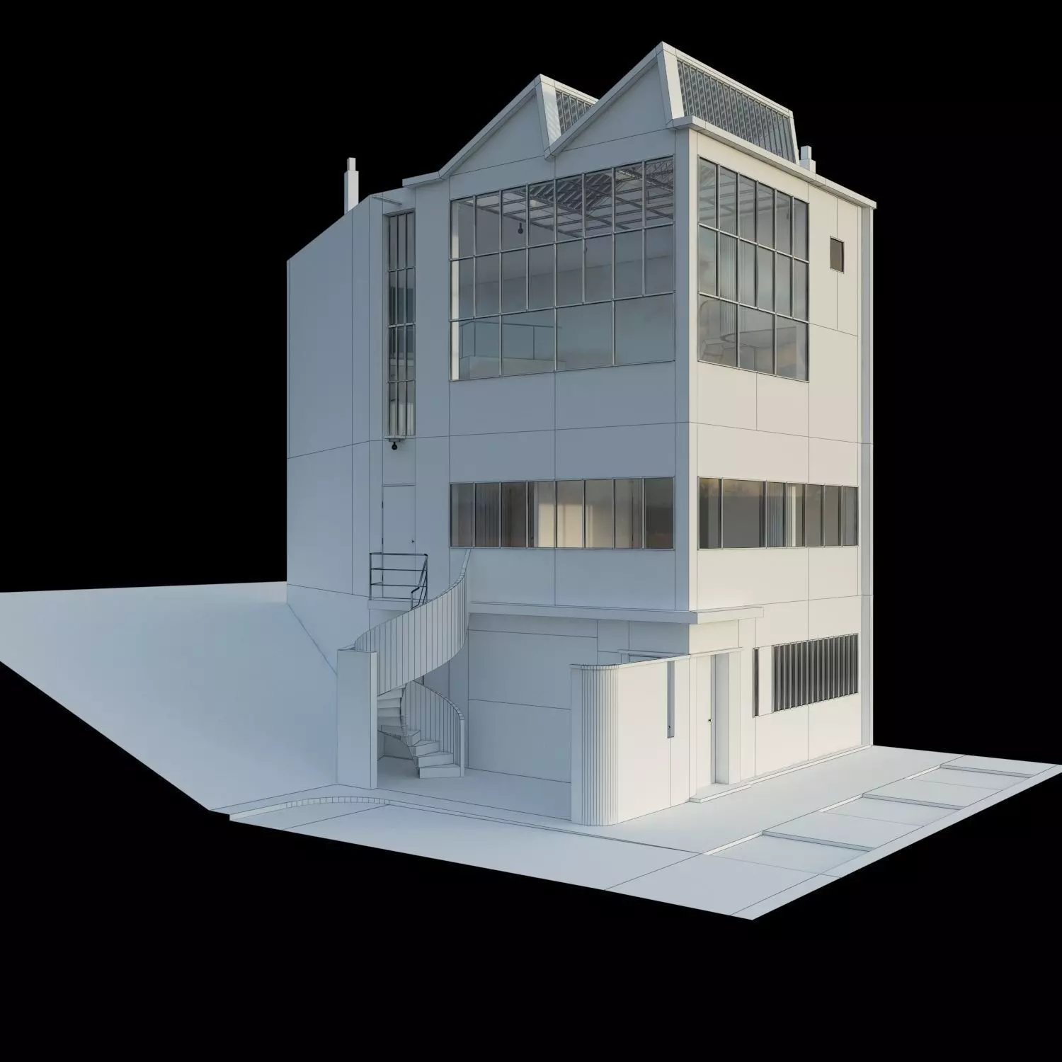 1922y Maison atelier Ozenfant 3D model_0