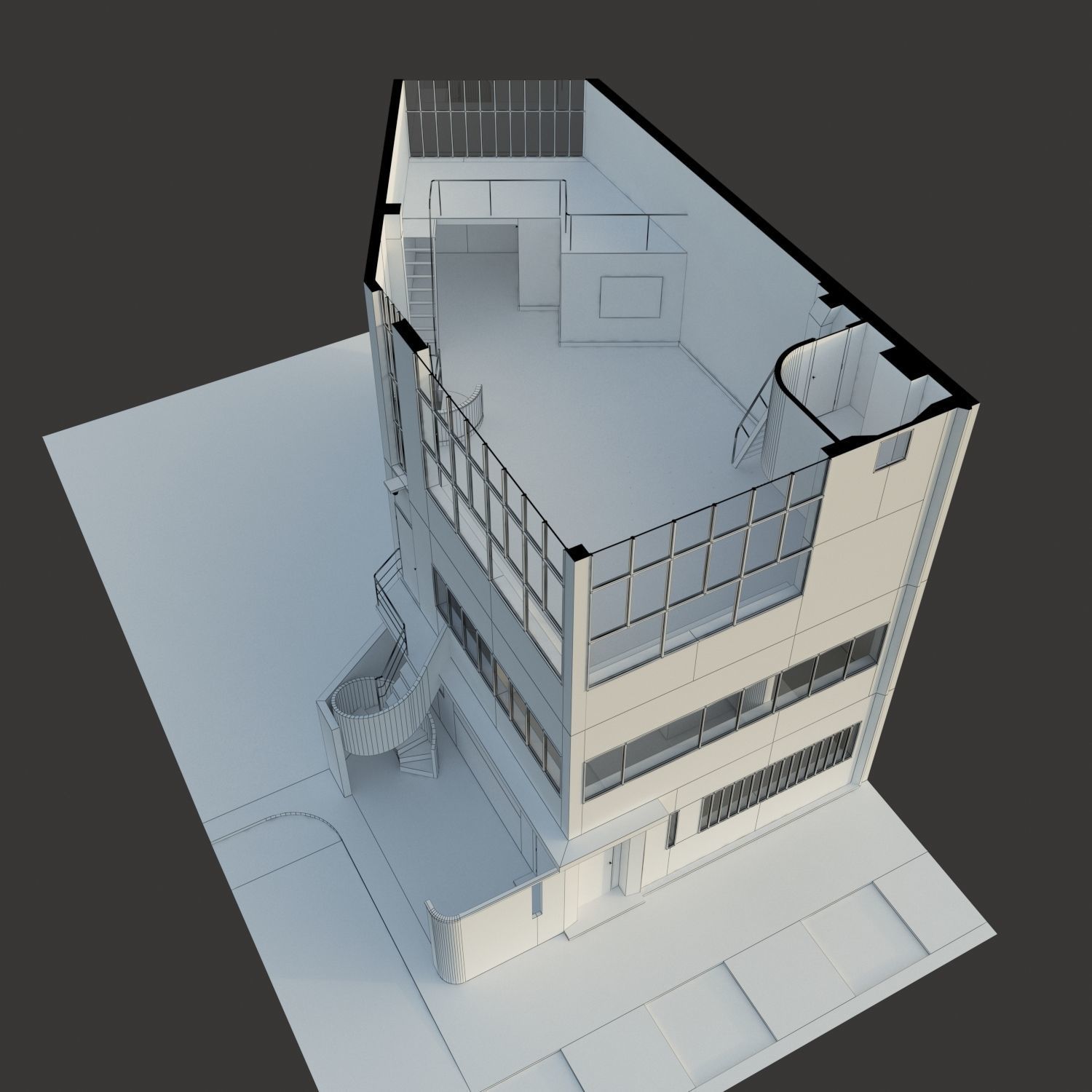 1922y Maison atelier Ozenfant 3D model_5