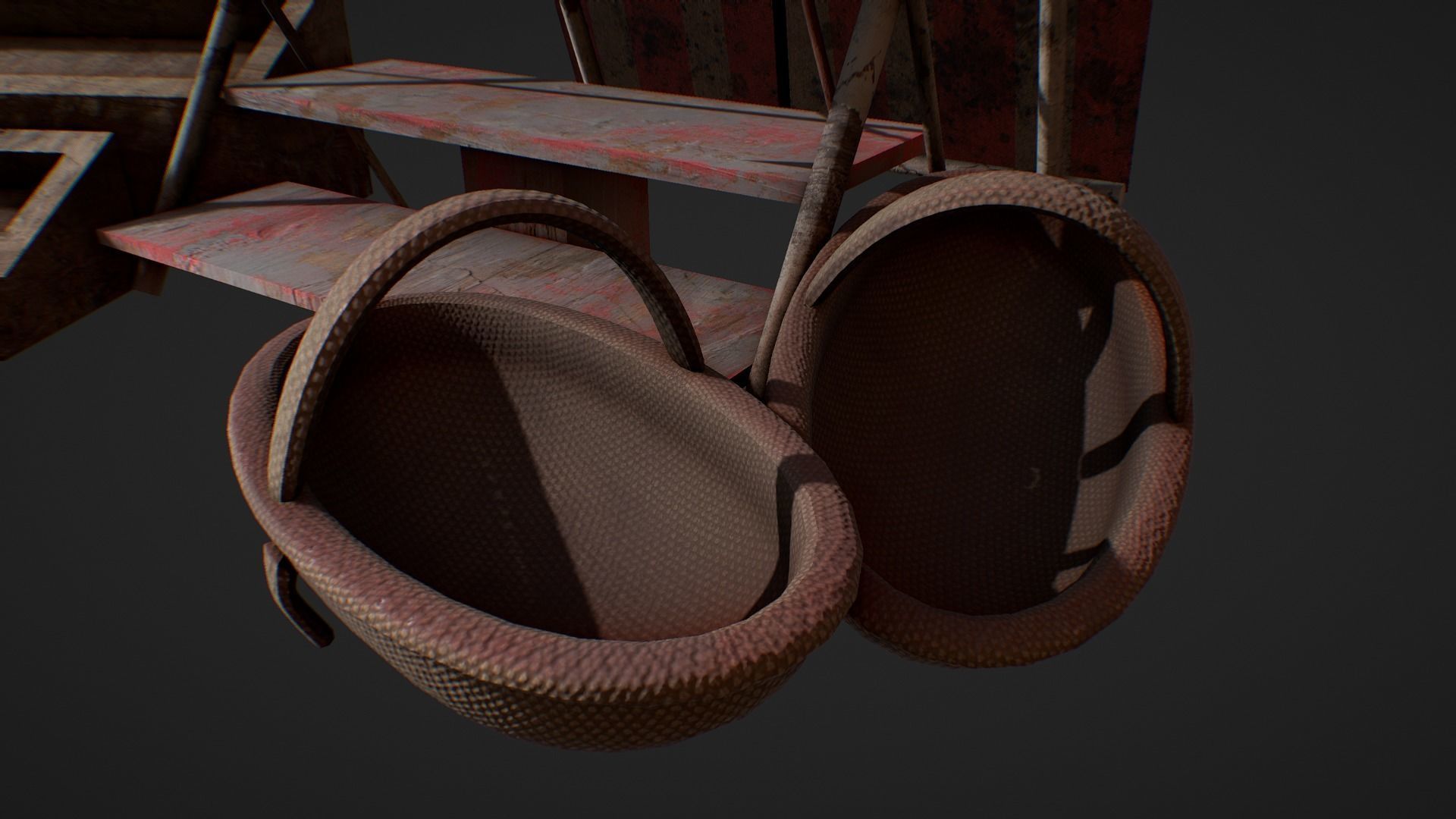 Medieval Market Stand 3D model_2