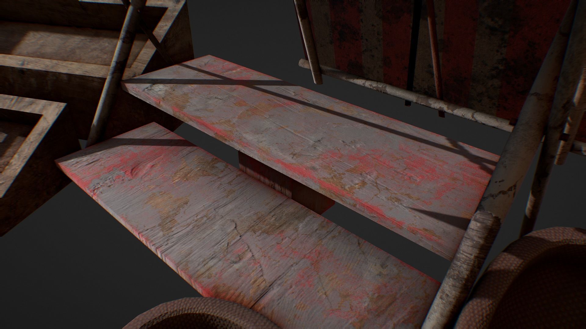 Medieval Market Stand 3D model_1