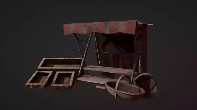 Medieval Market Stand