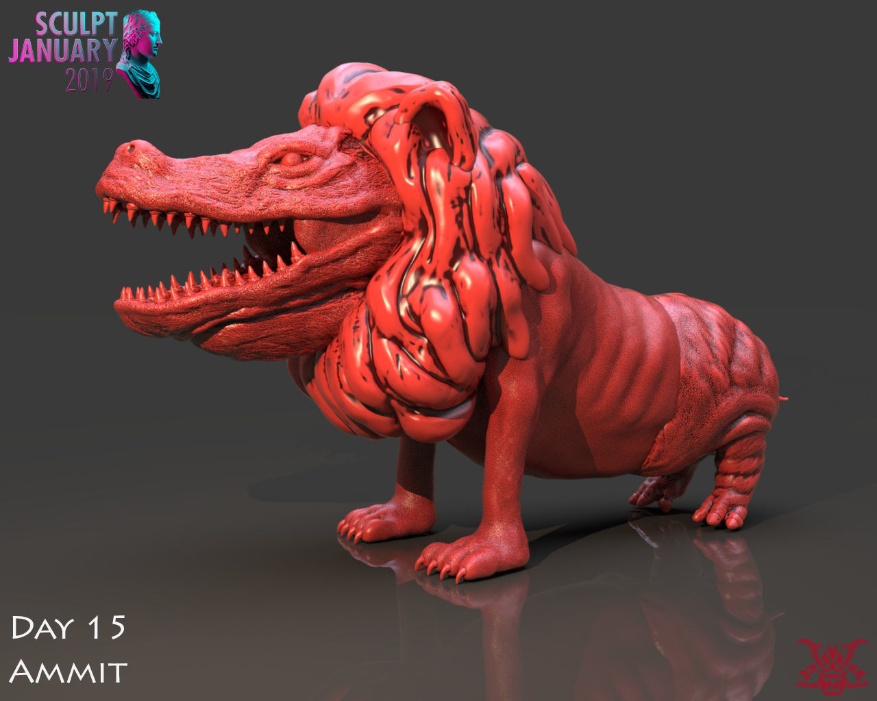 Ammit Timelapse and Model 3D print model_10