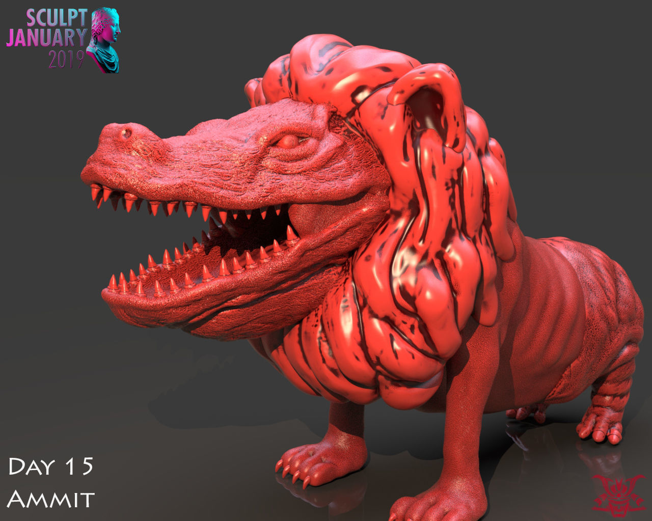 Ammit Timelapse and Model 3D print model_7