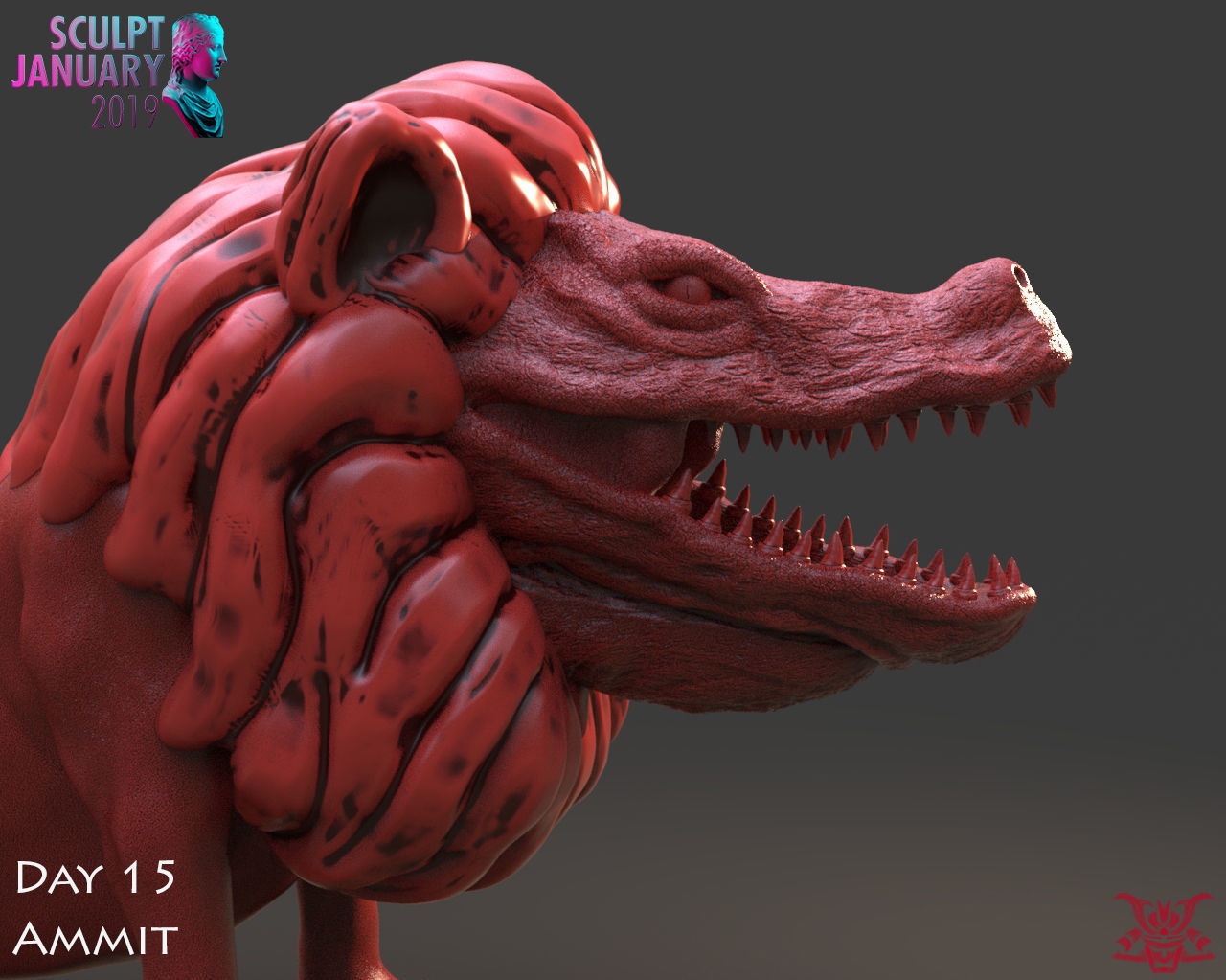 Ammit Timelapse and Model 3D print model_8