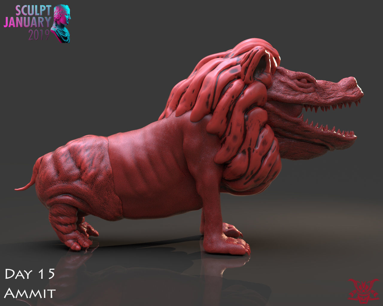 Ammit Timelapse and Model 3D print model_4