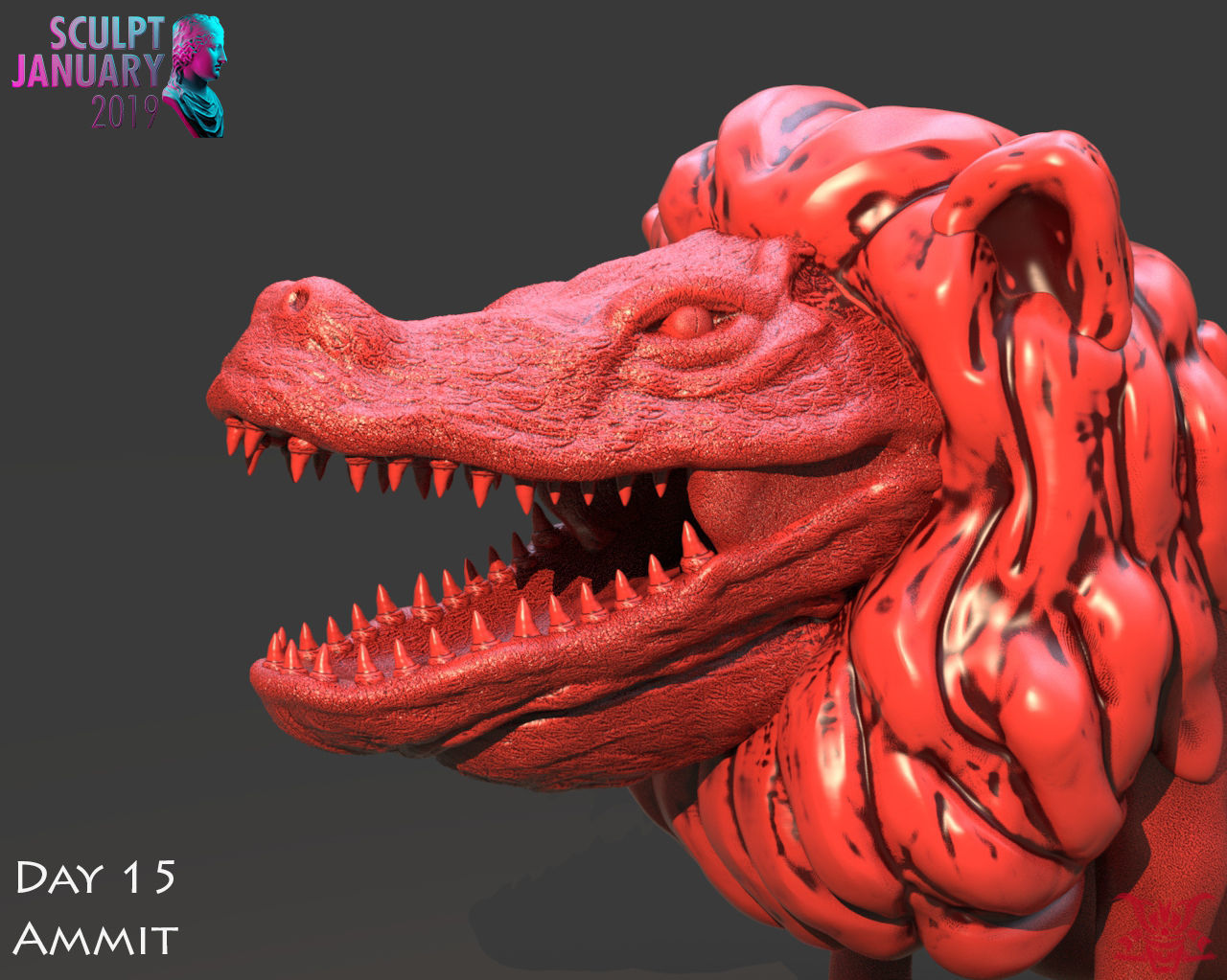 Ammit Timelapse and Model 3D print model_11