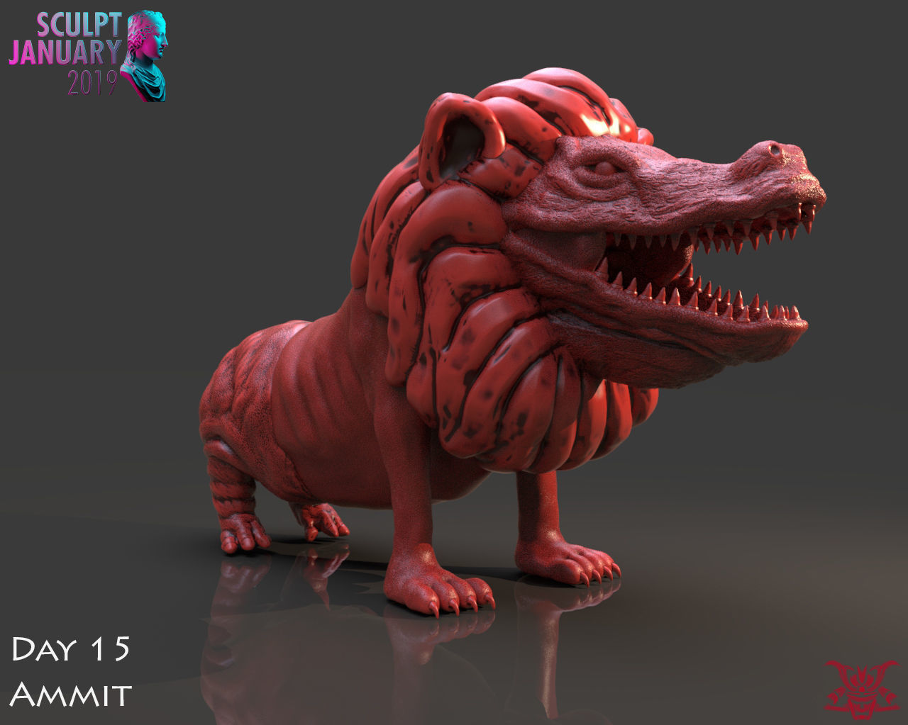 Ammit Timelapse and Model 3D print model_5