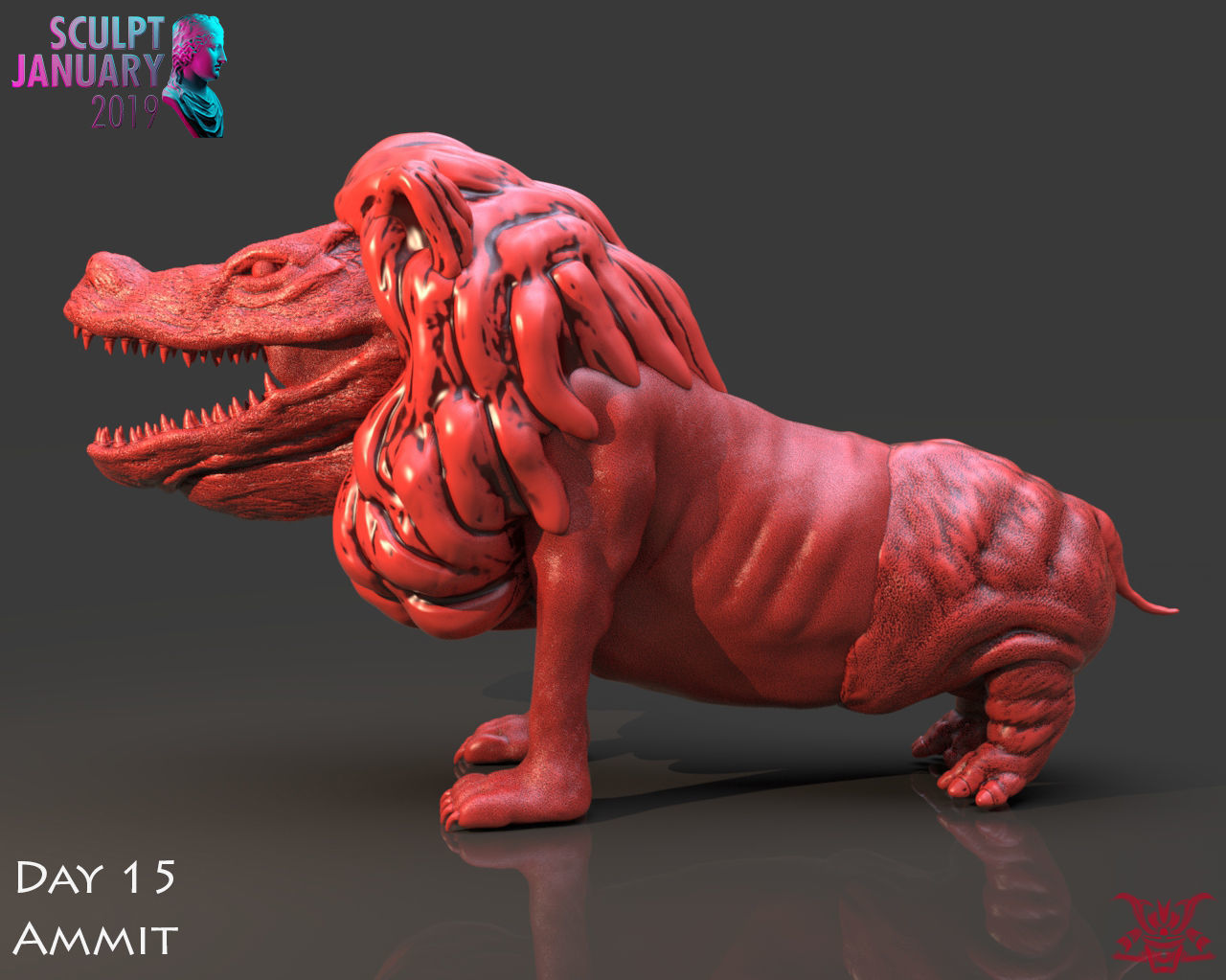 Ammit Timelapse and Model 3D print model_1