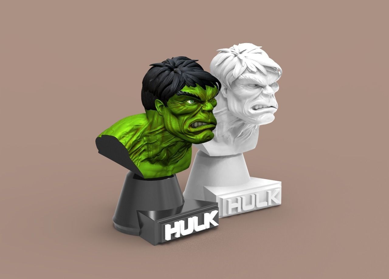 HULK BUST 3D print model_6