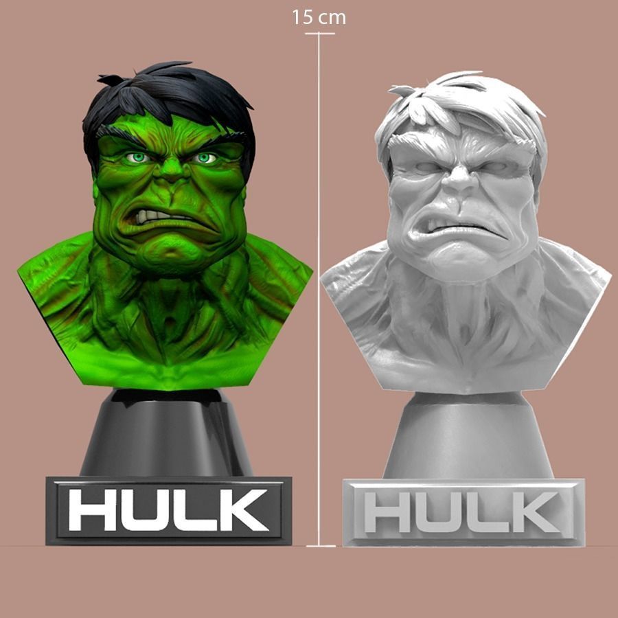 HULK BUST 3D print model_4