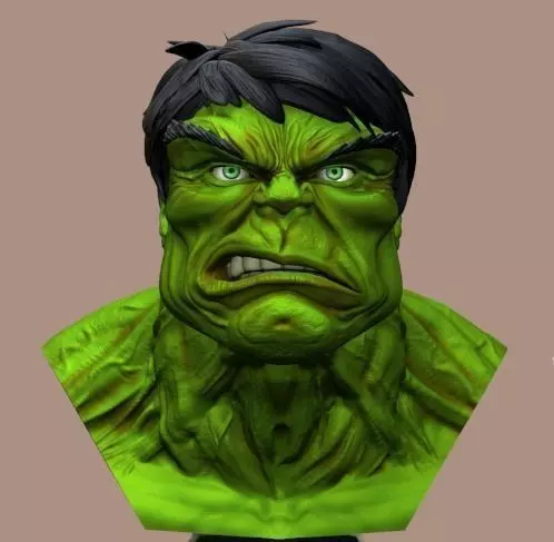 HULK BUST 3D print model_0