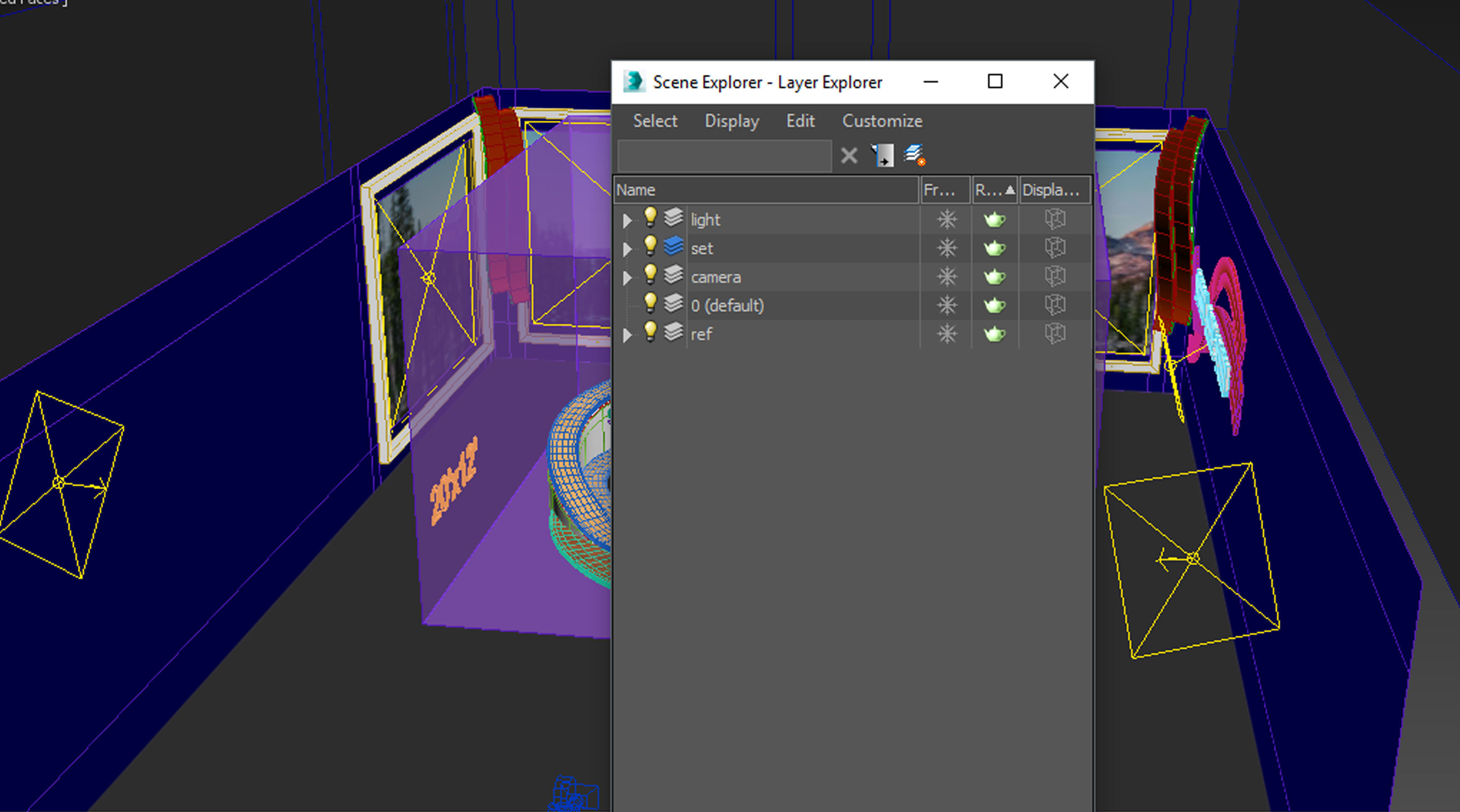 Talk show virtual set 3D model_2