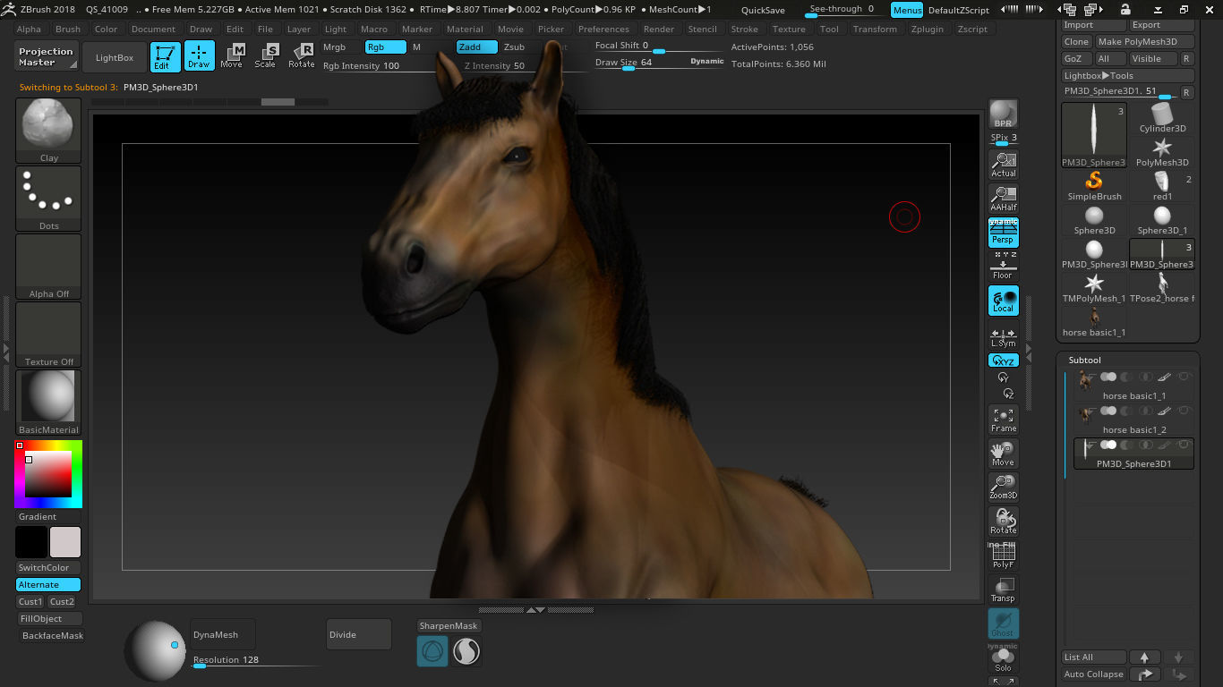 3D Horse Model Low-poly 3D model_4