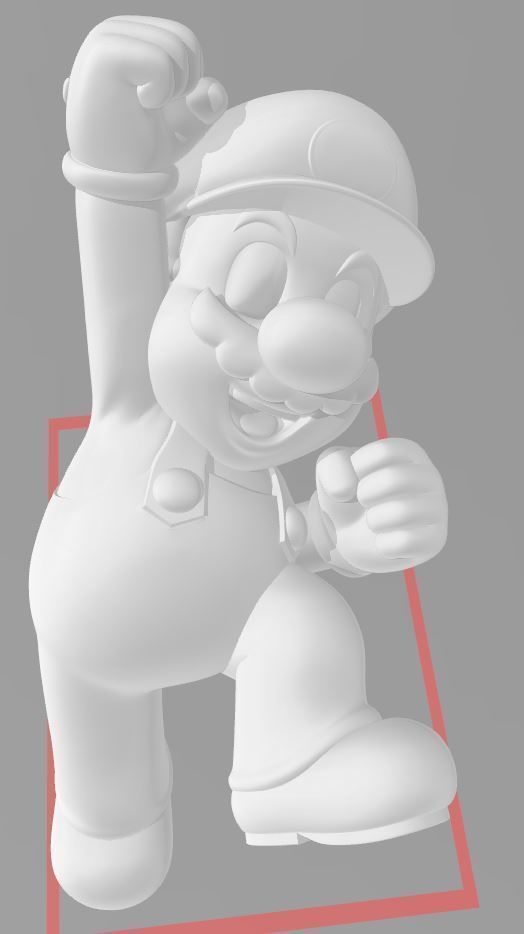 Super Mario - HI RES 3D PRINT FILE 3D Printing 3D print model_8