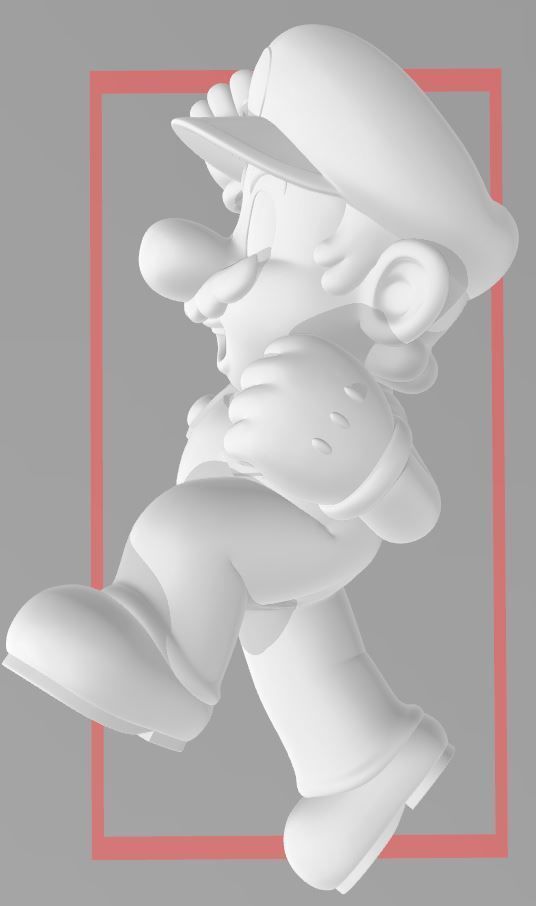 Super Mario - HI RES 3D PRINT FILE 3D Printing 3D print model_5