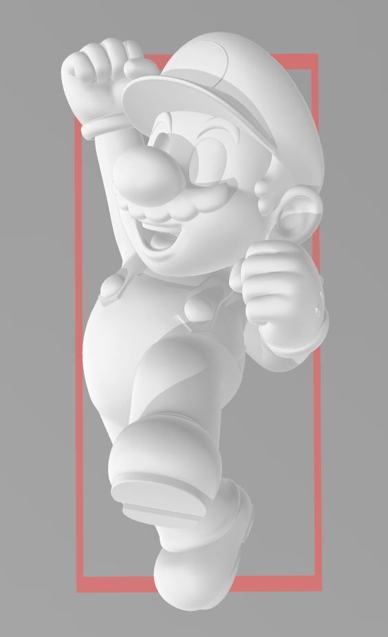 Super Mario - HI RES 3D PRINT FILE 3D Printing 3D print model_2