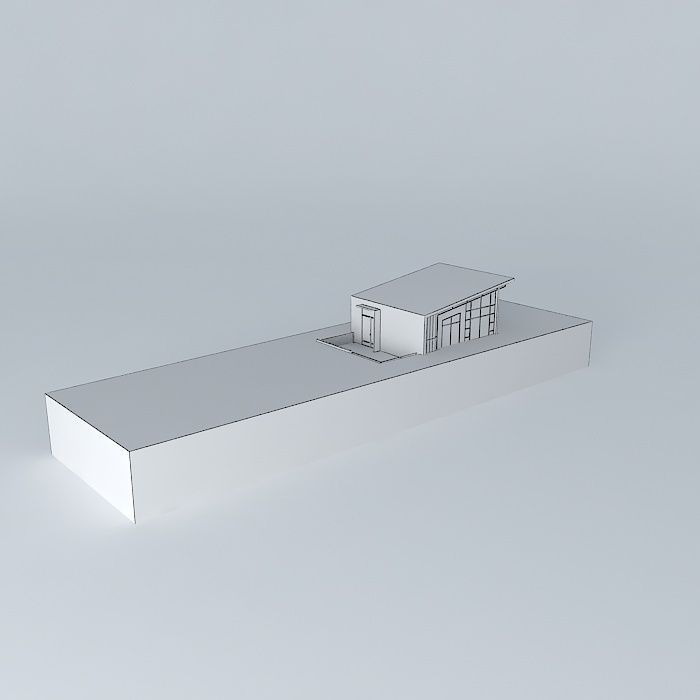 Building house Free 3D model_3