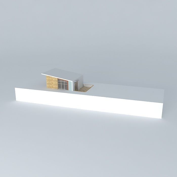 Building house Free 3D model_1