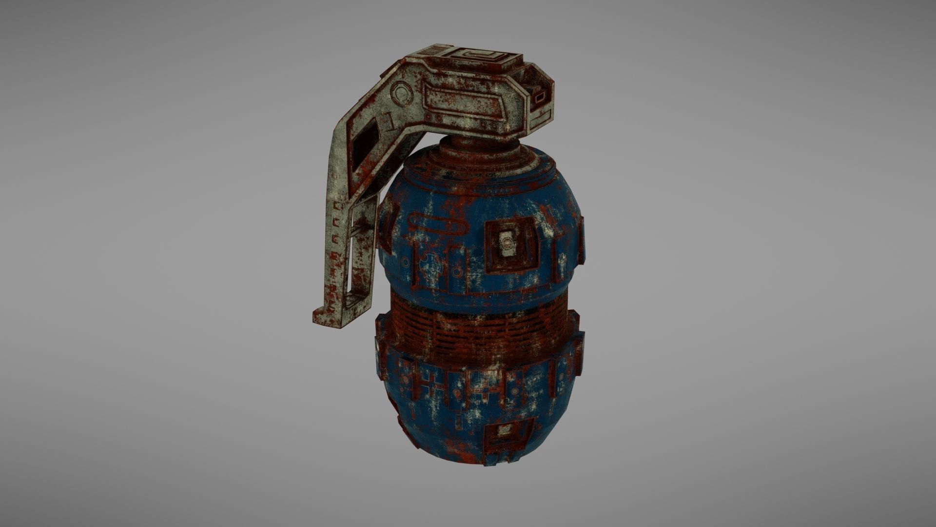 Granade Low Poly PBR grenade 3D Model Collection_17