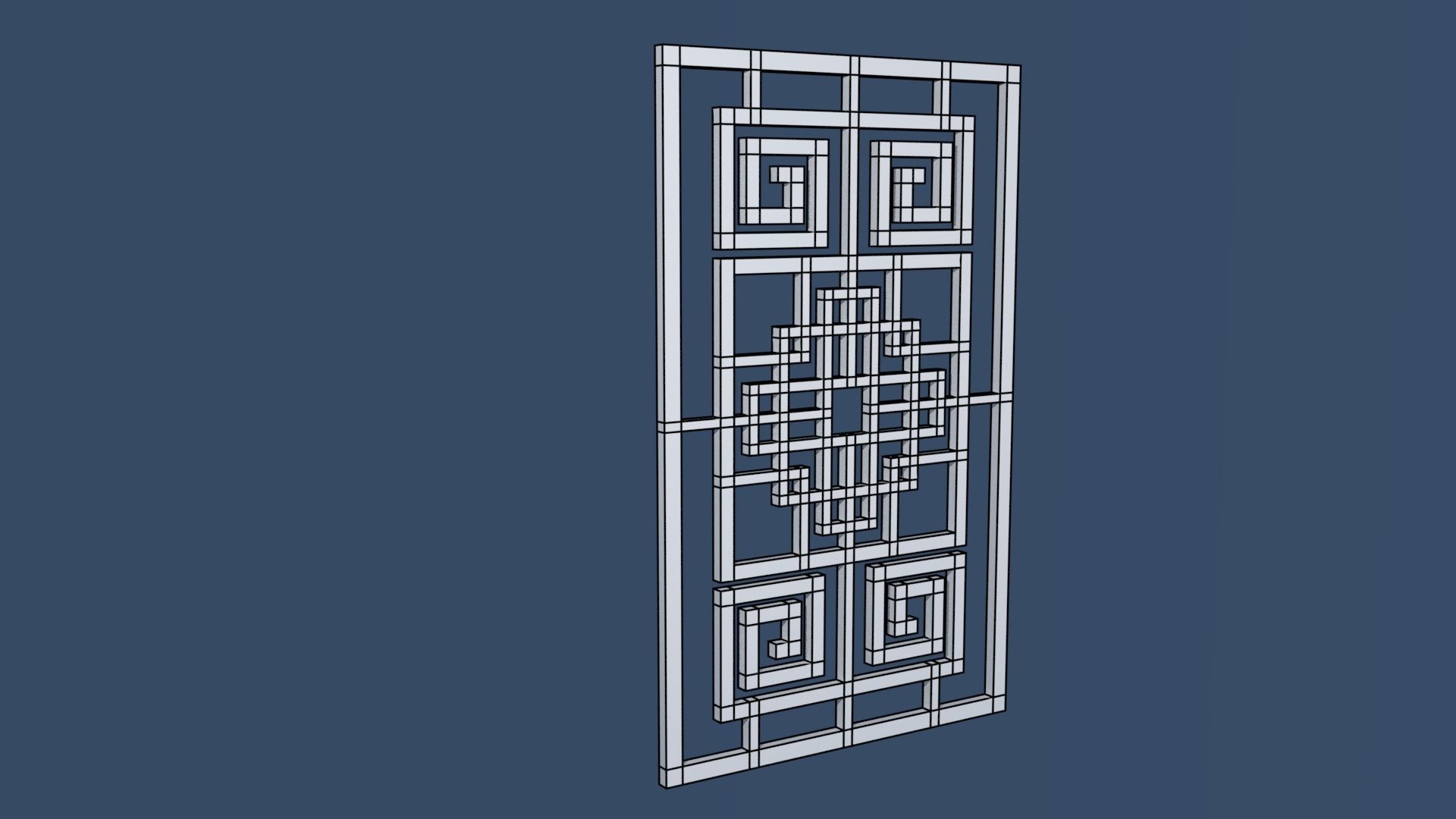 China Decorative Wall 1 3D model_4