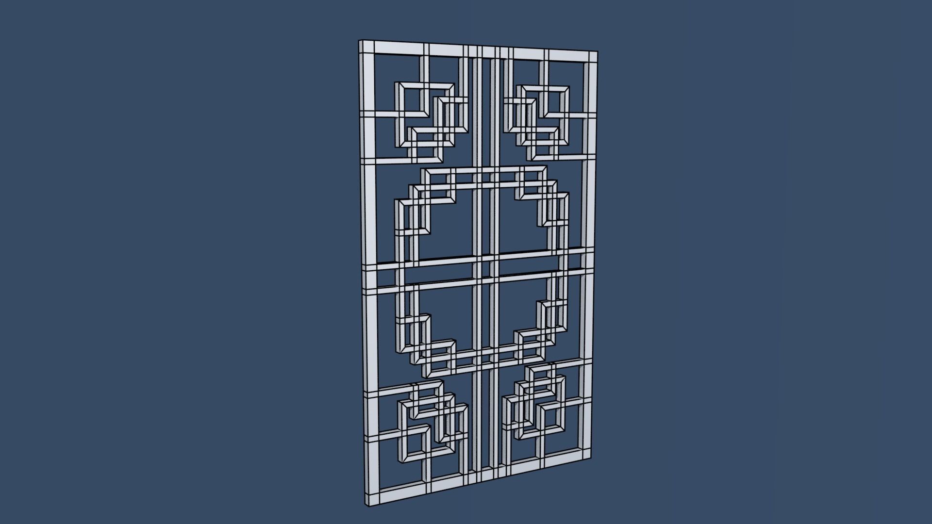 China Decorative Wall 1 3D model_3