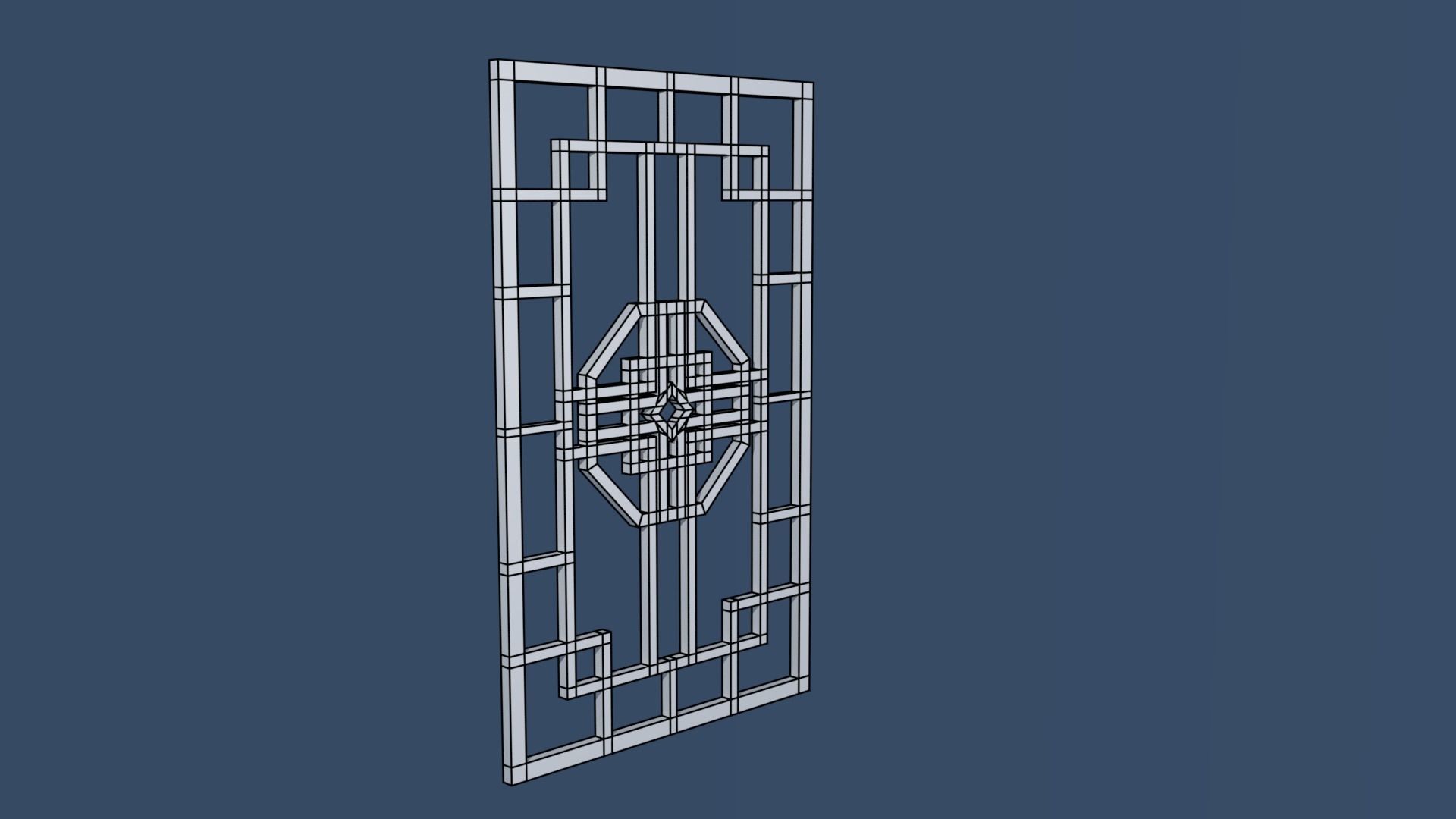 China Decorative Wall 1 3D model_1