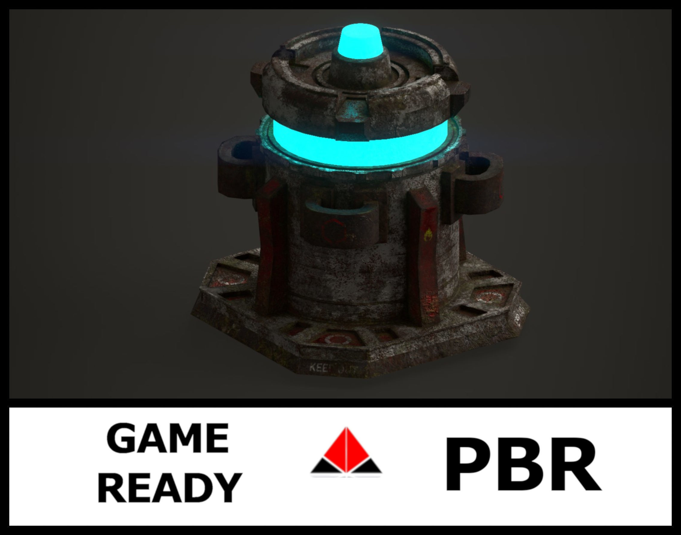 Force field Generator Pack Low-poly 3D model_52