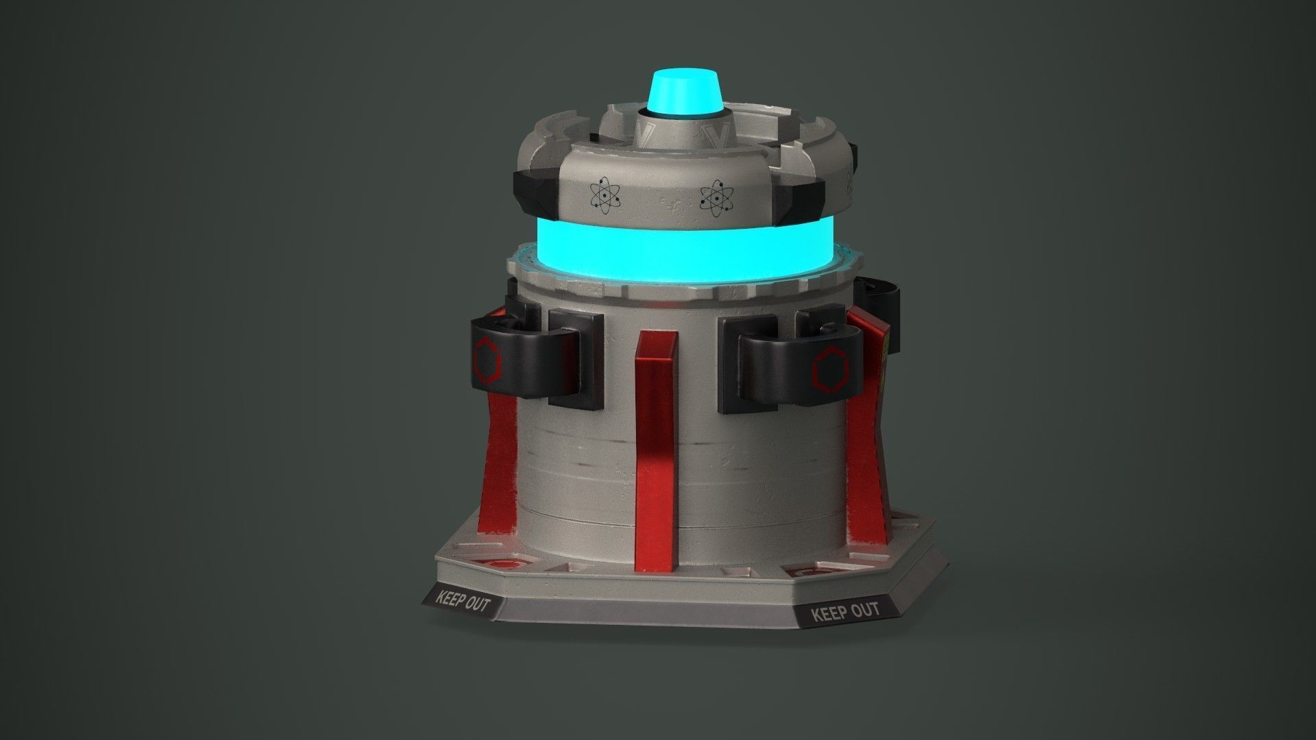 Force field Generator Pack Low-poly 3D model_4
