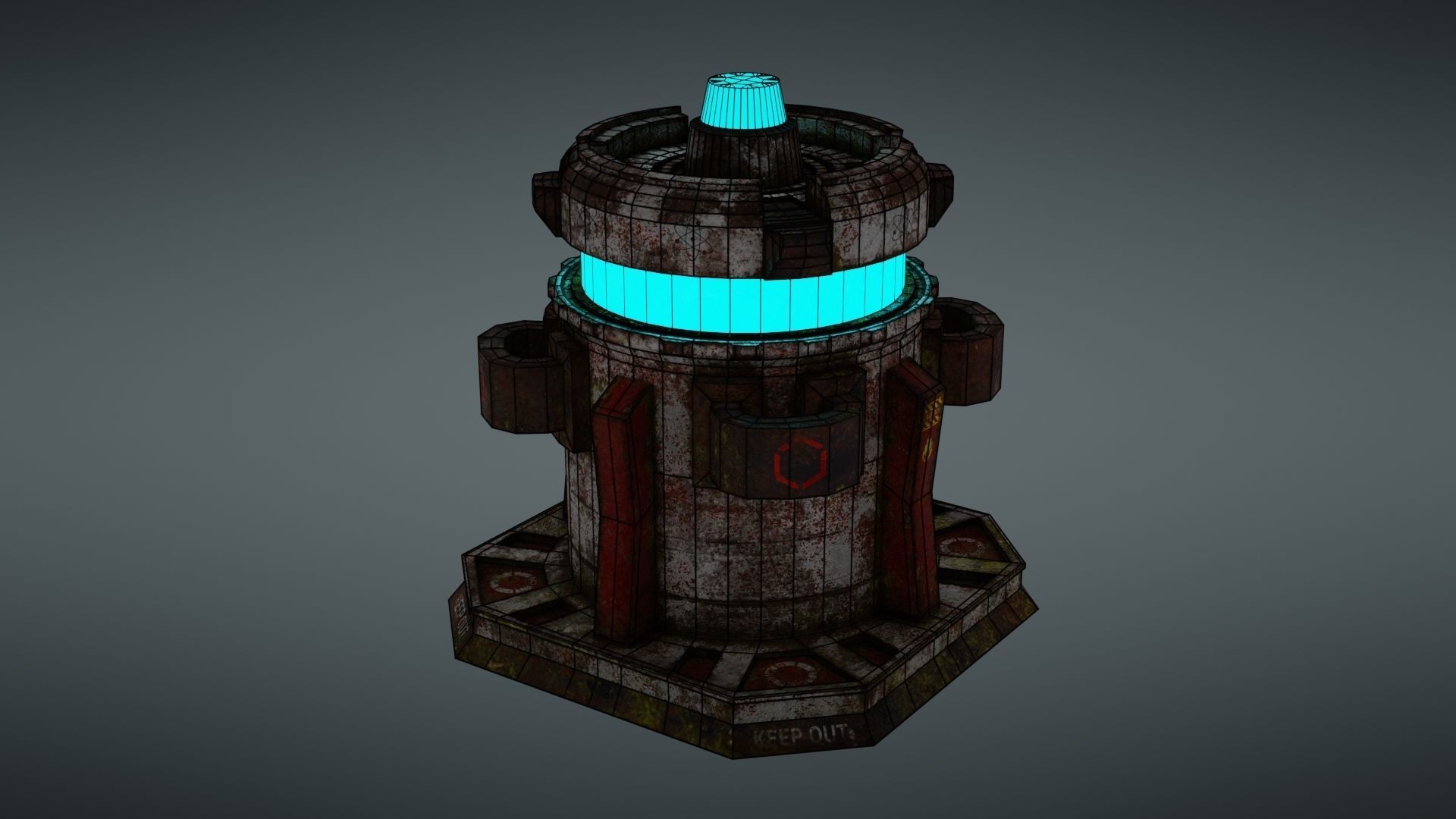 Force field Generator Pack Low-poly 3D model_67