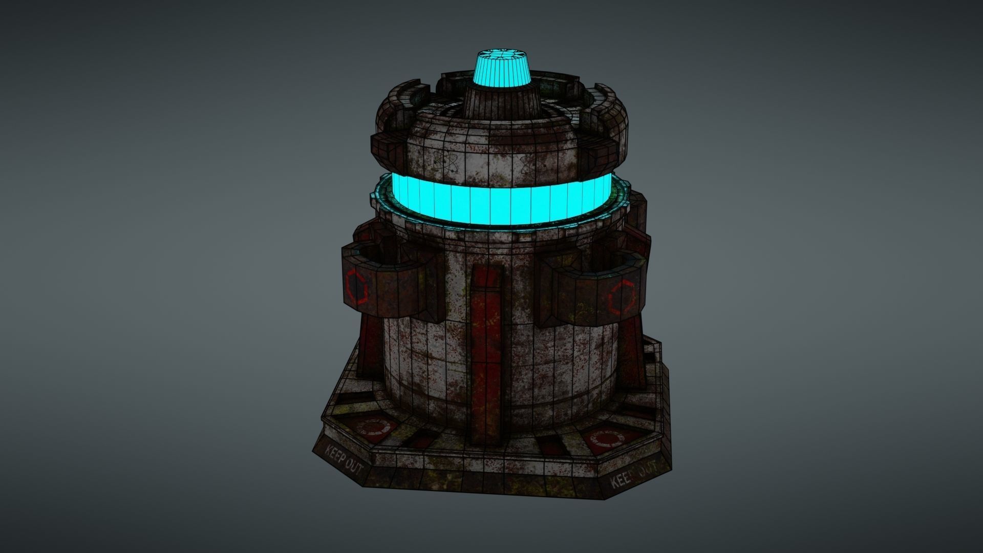 Force field Generator Pack Low-poly 3D model_78