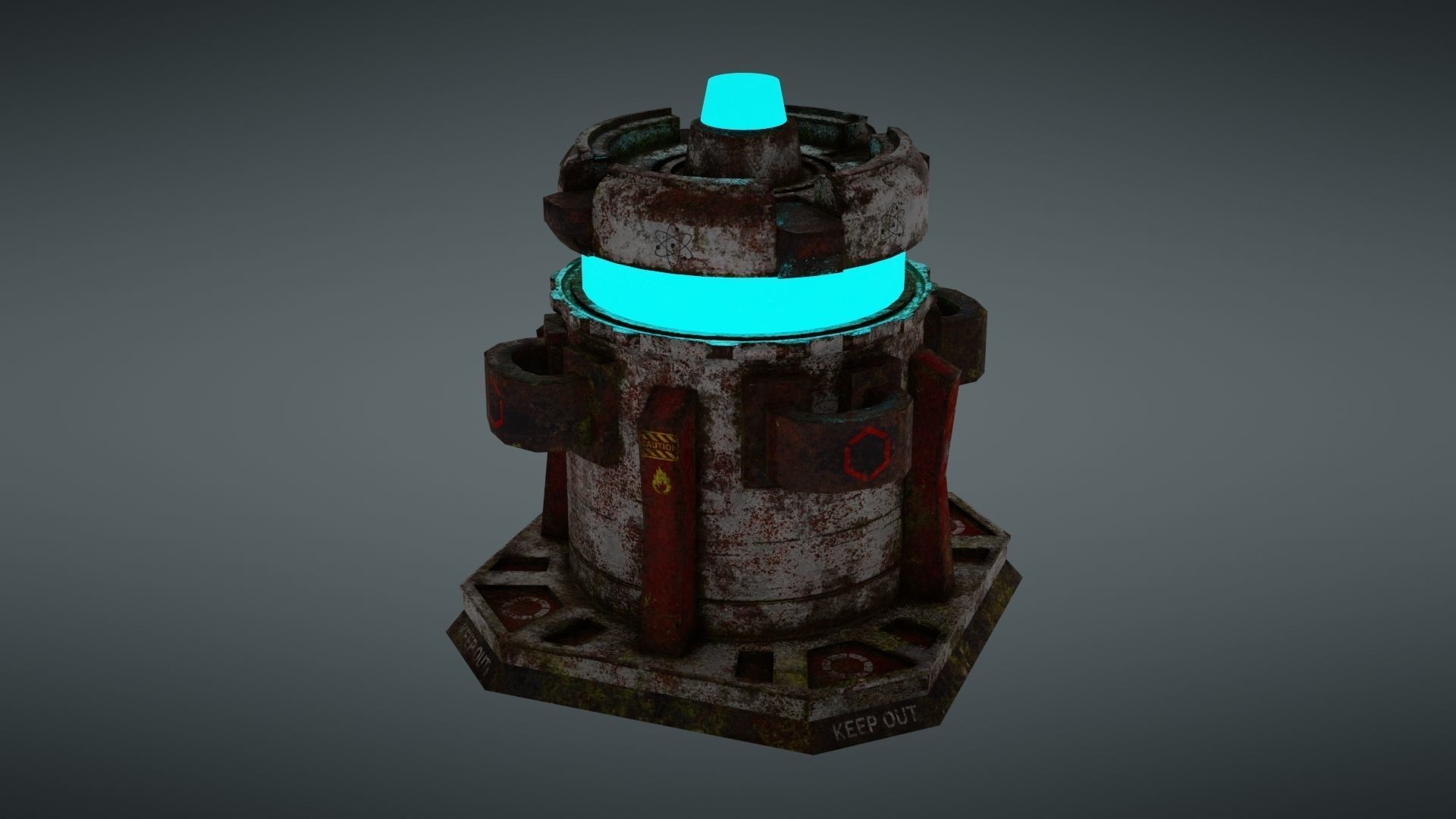 Force field Generator Pack Low-poly 3D model_57