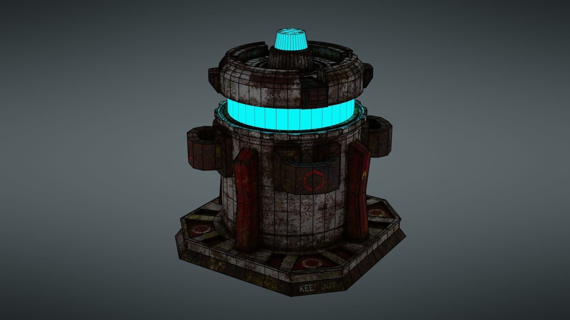 Force field Generator Pack Low-poly 3D model_79