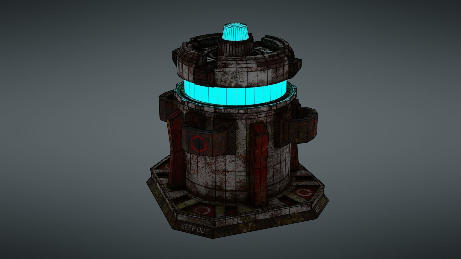 Force field Generator Pack Low-poly 3D model_81