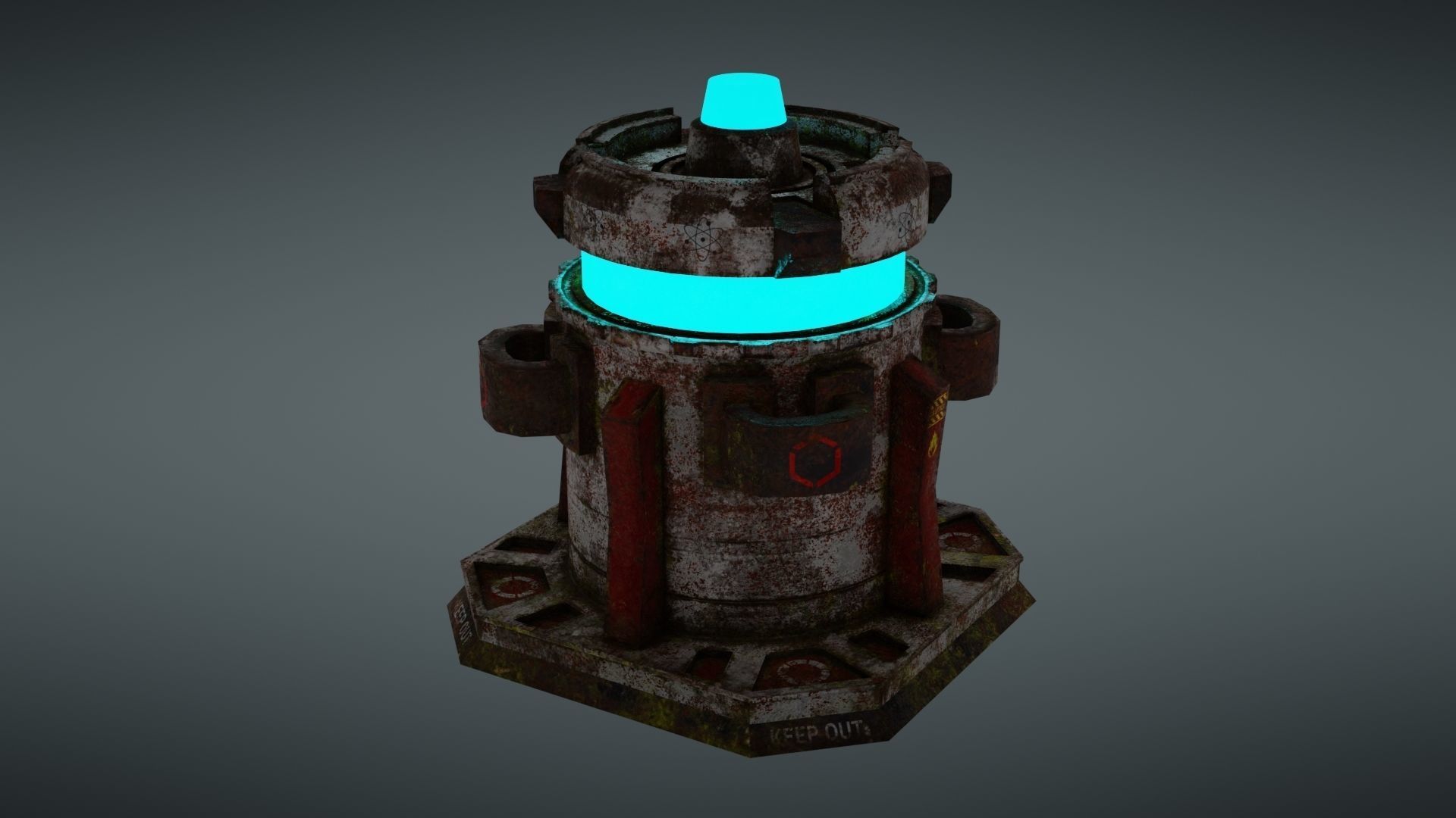 Force field Generator Pack Low-poly 3D model_50