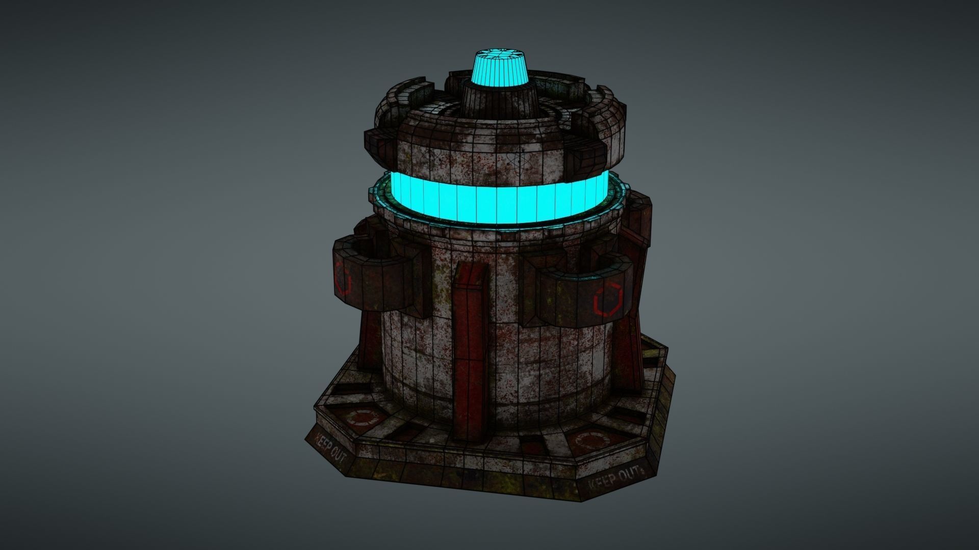 Force field Generator Pack Low-poly 3D model_87