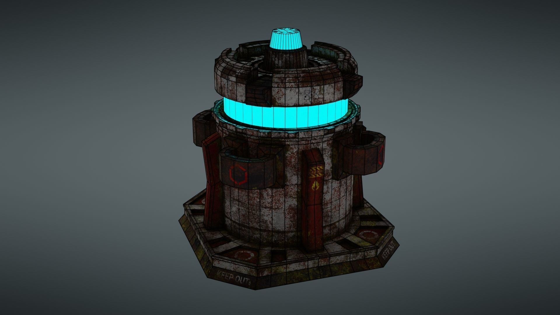 Force field Generator Pack Low-poly 3D model_85