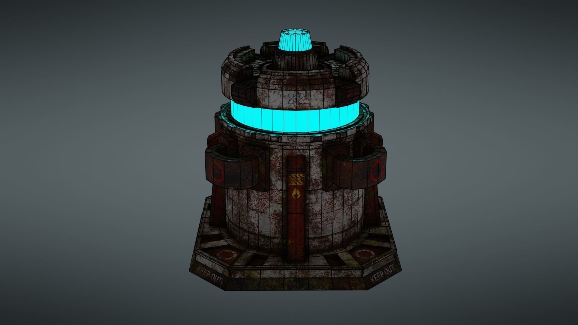 Force field Generator Pack Low-poly 3D model_82